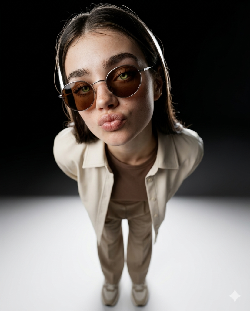 Realistic Cinematic Fashion Portrait
